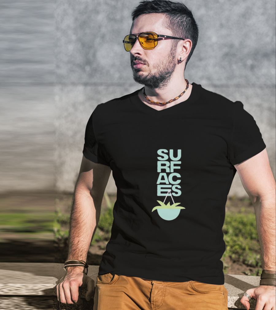 SURFACES Where The Light Is Oil Green T-Shirt
