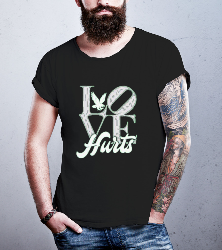 Love Hurts With Eagle Icon T-Shirt