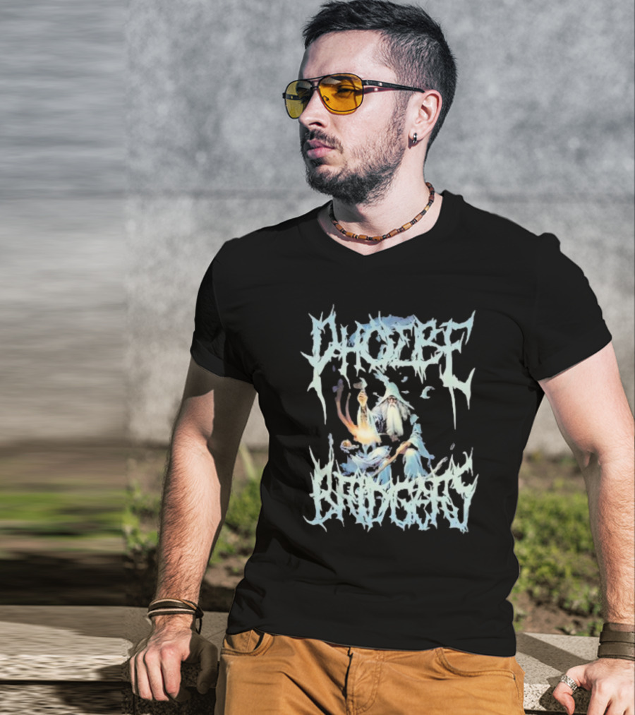 Phoebe Bridgers Wizard Ice Magic Fire Text T-Shirt