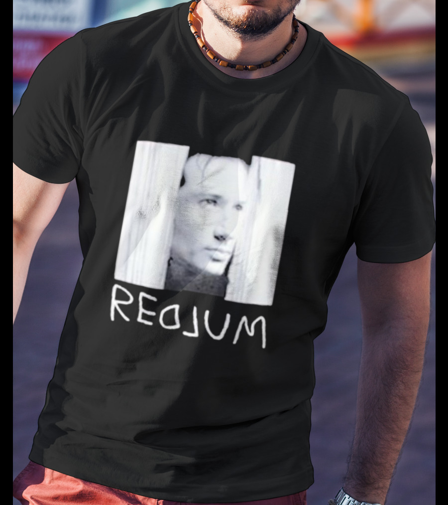 Redrum The Shining Redlum Johnny Face Peeking Through Door T-Shirt