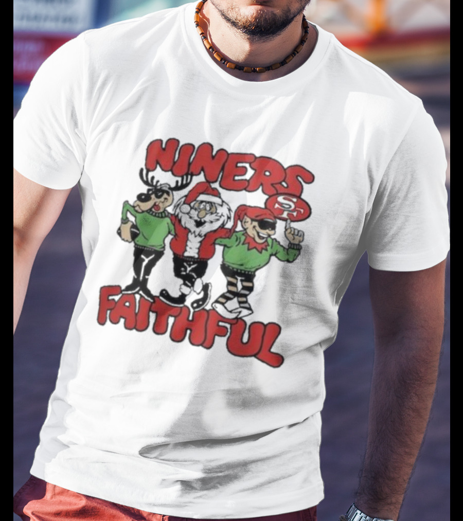 Niners Faithful San Francisco 49ers Homage Holiday Tri-blend T-Shirt