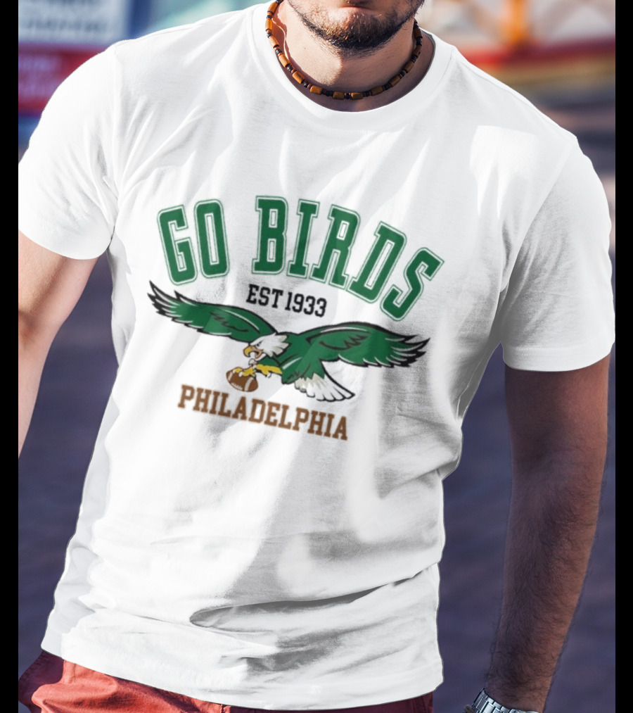 Kelly Green Go Birds Philadelphia Eagles Est 1933 NFL Vintage Sweatshirt T-Shirt