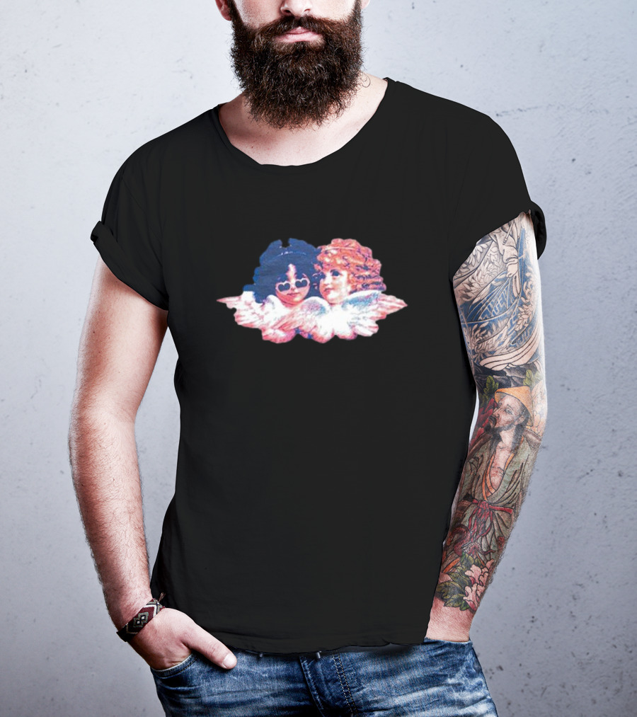 Heavenly Vintage Angel Duo Wings T-Shirt