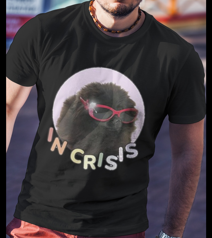 Got Funny In Crisis Dog Wearing Red Sunglasses Iconic T-Shirt