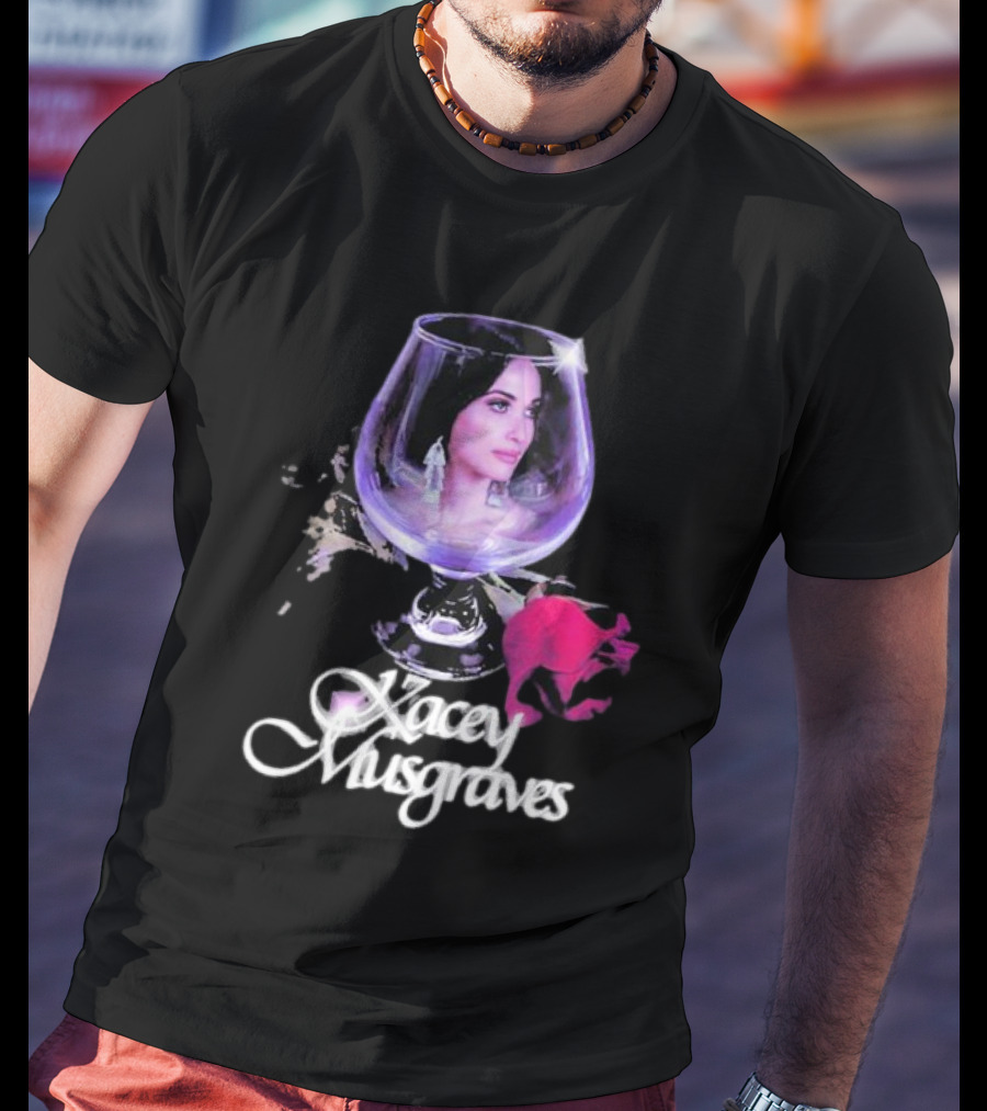 Kacey Musgraves Rose In Glass T-Shirt