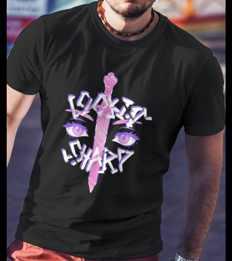 Lookin’ Sharp Kitty-Knife Eyes And Sword T-Shirt