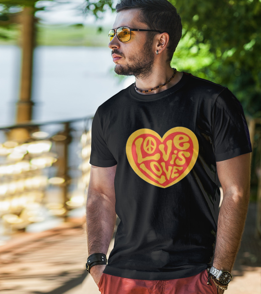 Love Is Love Peace Sign Heart T-Shirt