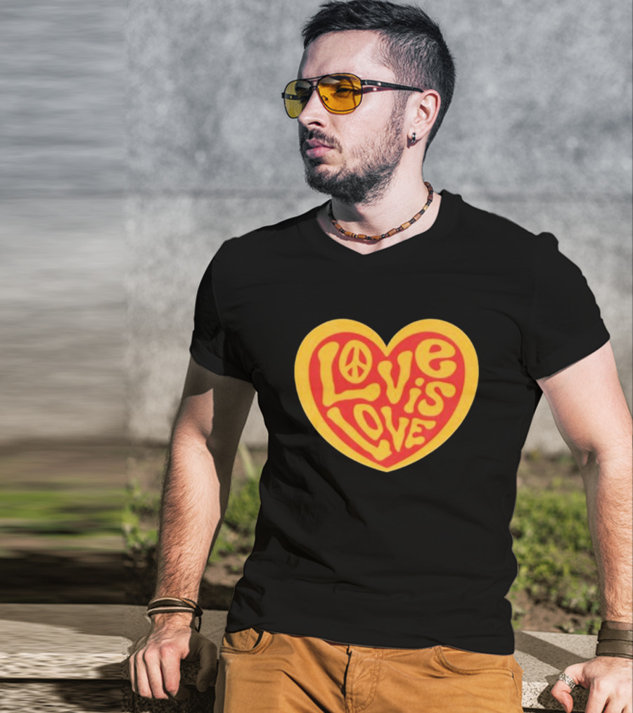 Love Is Love Peace Sign Heart T-Shirt
