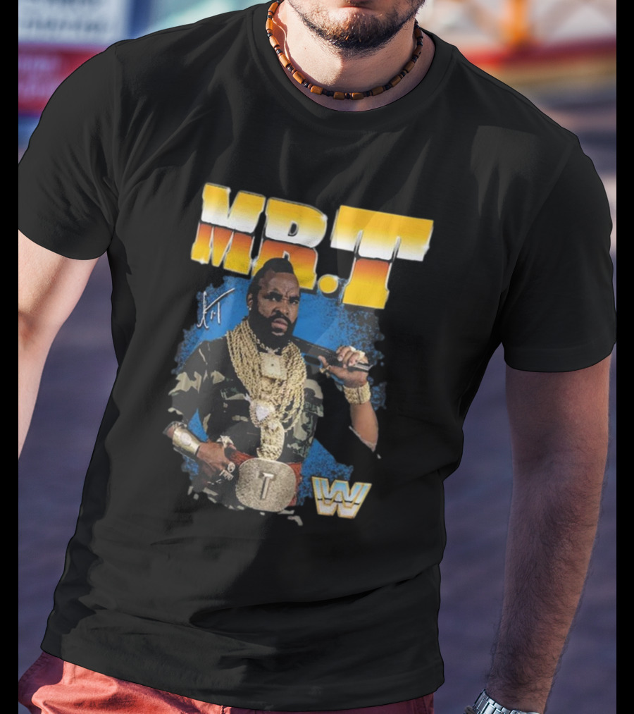 MR. T Signature Camouflage Chains Iconic T-Shirt