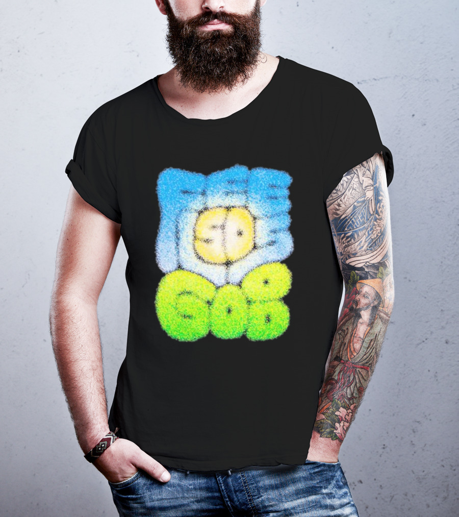 Nature Feels So Good Retro Bubble Text T-Shirt