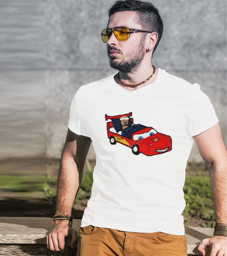 Nbapaint Kyle Snooze-ma With Racing Car T-Shirt