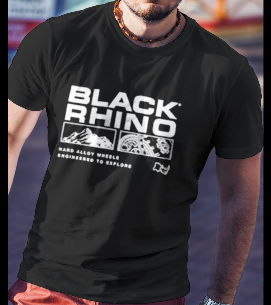 Black Rhino Hard Alloy Wheels Engineered To Explore Adventure Landscapes T-Shirt