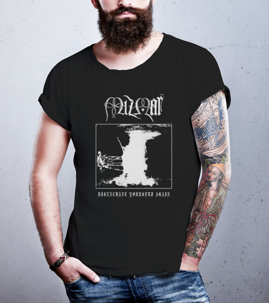 Mizmor Disenchanted Yourself Again Black And White Abstract T-Shirt