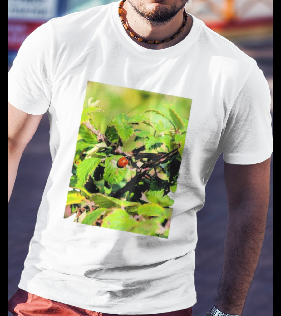 Spot In Nature With Ladybug On Leaf T-Shirt