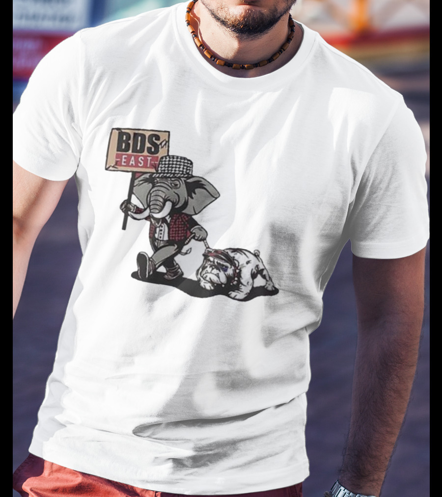 Alabama Crimson Tide Elephant With Bulldog BDS East T-Shirt
