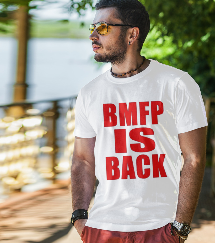 BMFP Is Back Bold Red Lettering T-Shirt