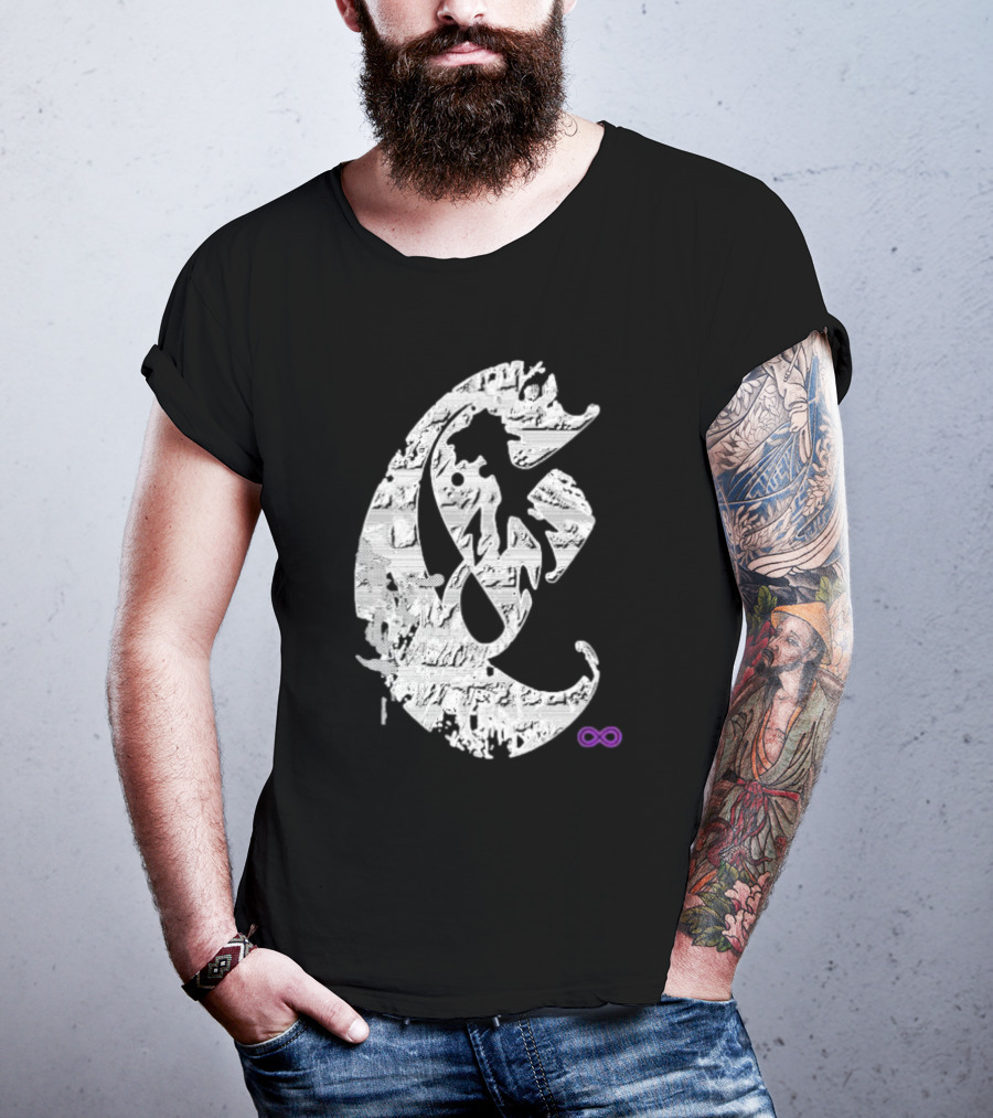 Club E By Club Eternal Infinite Symbol Grunge T-Shirt