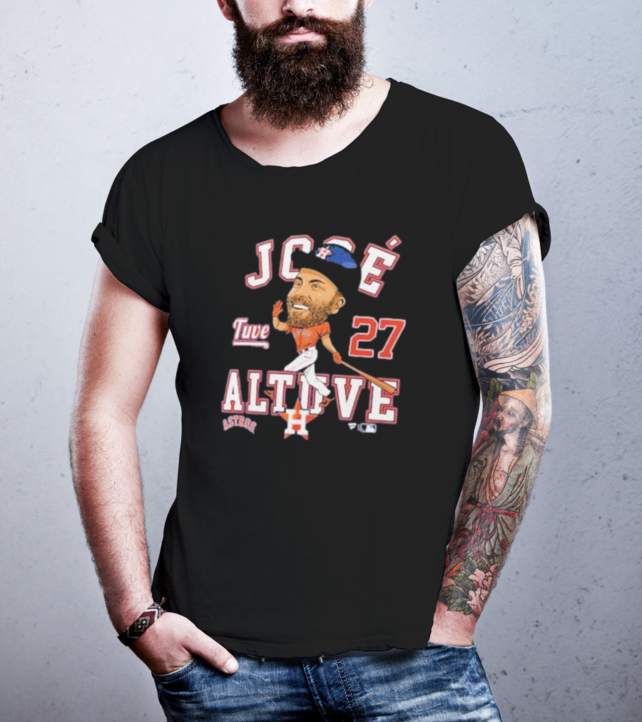 José Altuve 27 Astros Caricature T-Shirt