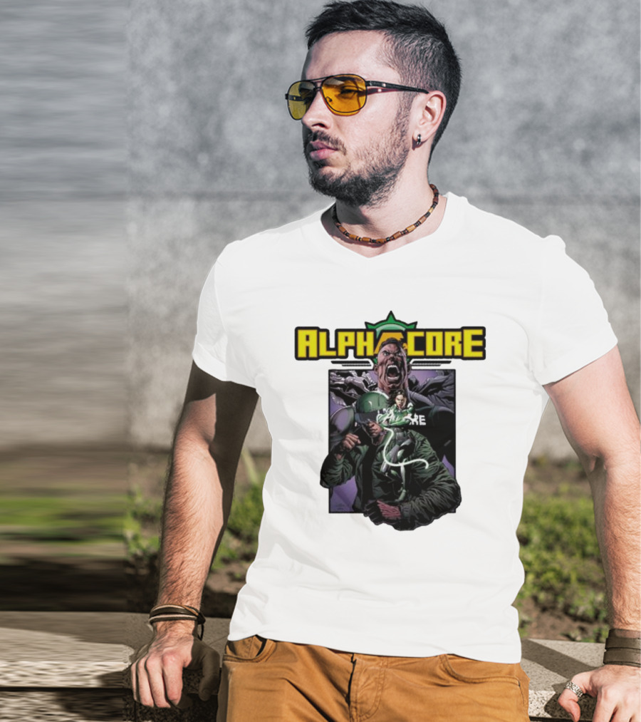 Alphacore Rippaverse Campaign Comic Characters Action Scene T-Shirt