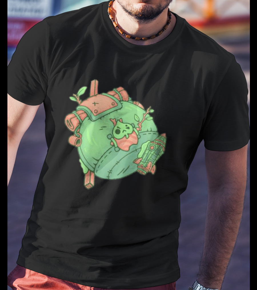 Backpack Friend Bag Camping Adventure With Alien And Rocket Details T-Shirt