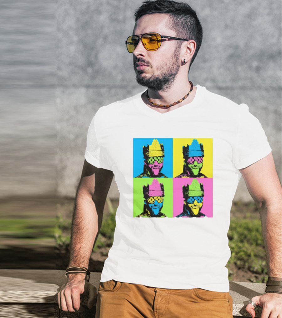 Deathmatch King Pop Art Style Color Blocks T-Shirt