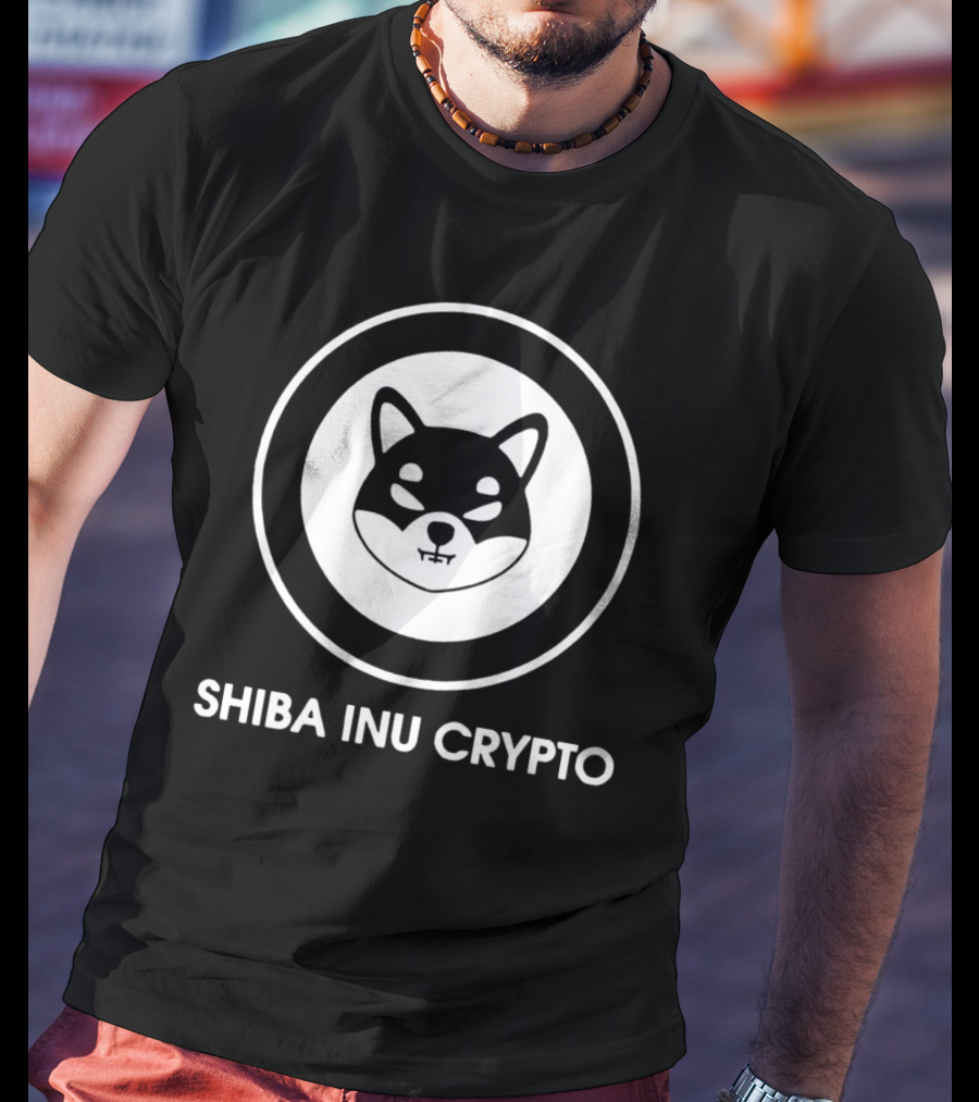 Shiba Inu Crypto Logo In Circle T-Shirt