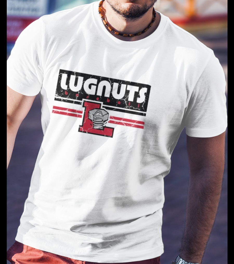 Lugnuts Baseball Red Letter L Emblem T-Shirt