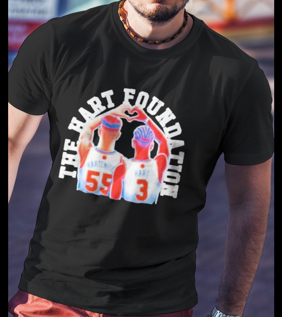 The Hart Foundation Hart Hartenstein 55 Heart 3 T-Shirt