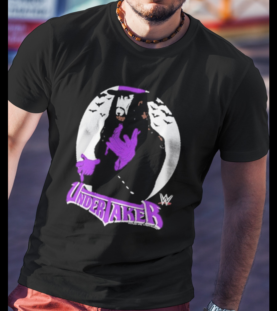 WWE Undertaker Purple Hat Bats Circle T-Shirt