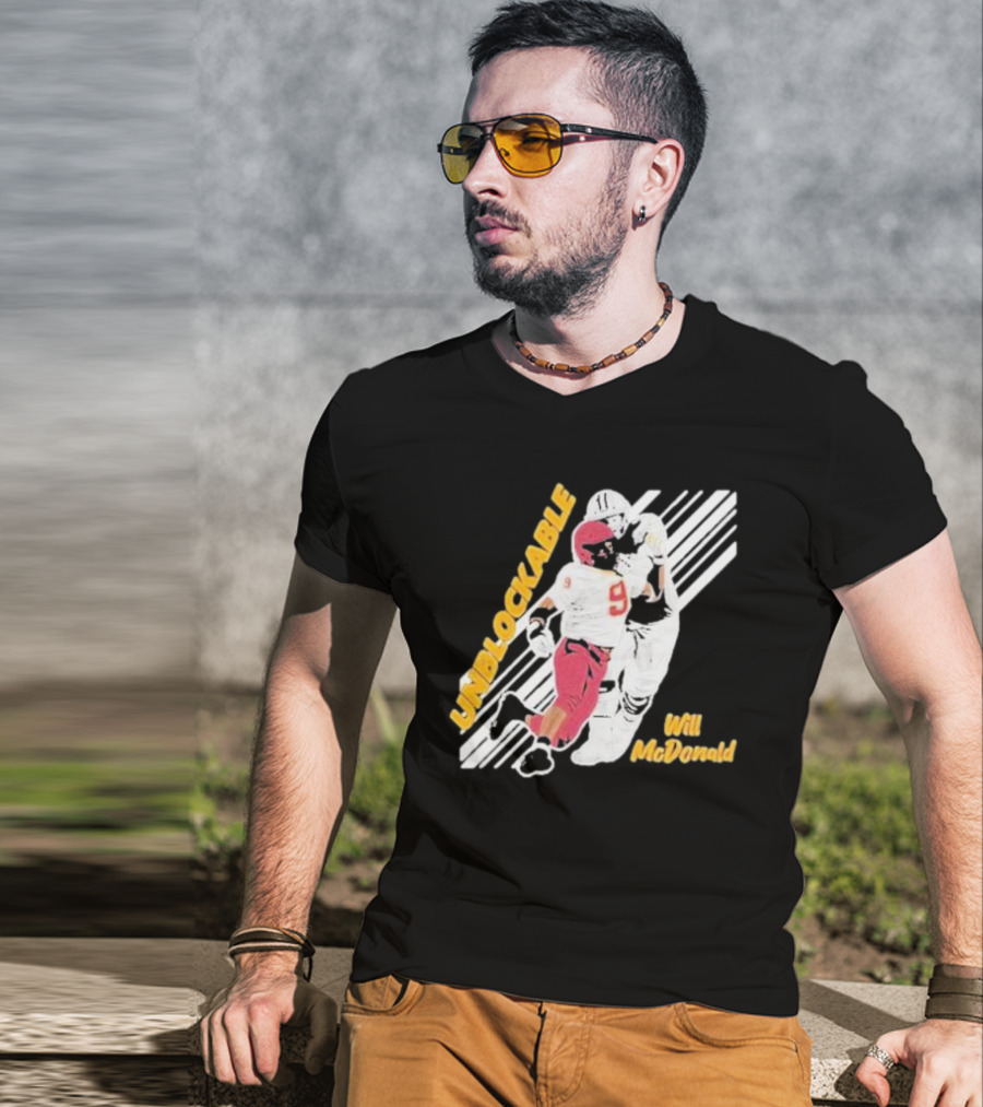 Will McDonald Unblockable Football Player 9 T-Shirt