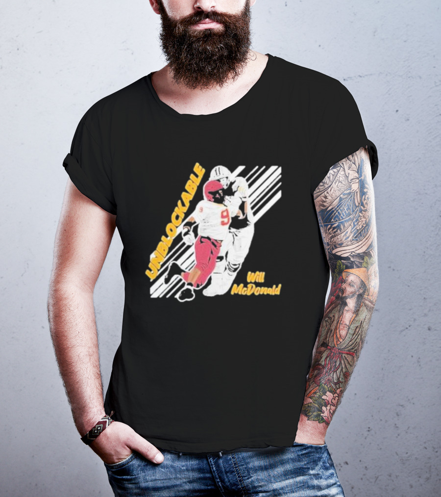 Will McDonald Unblockable Football Player 9 T-Shirt