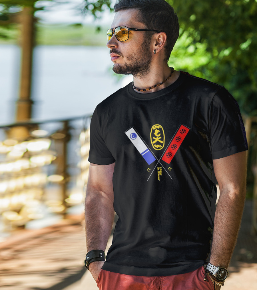 Catori Living In Honour CAT 91 Iconic Symbolic Flags With Paws T-Shirt