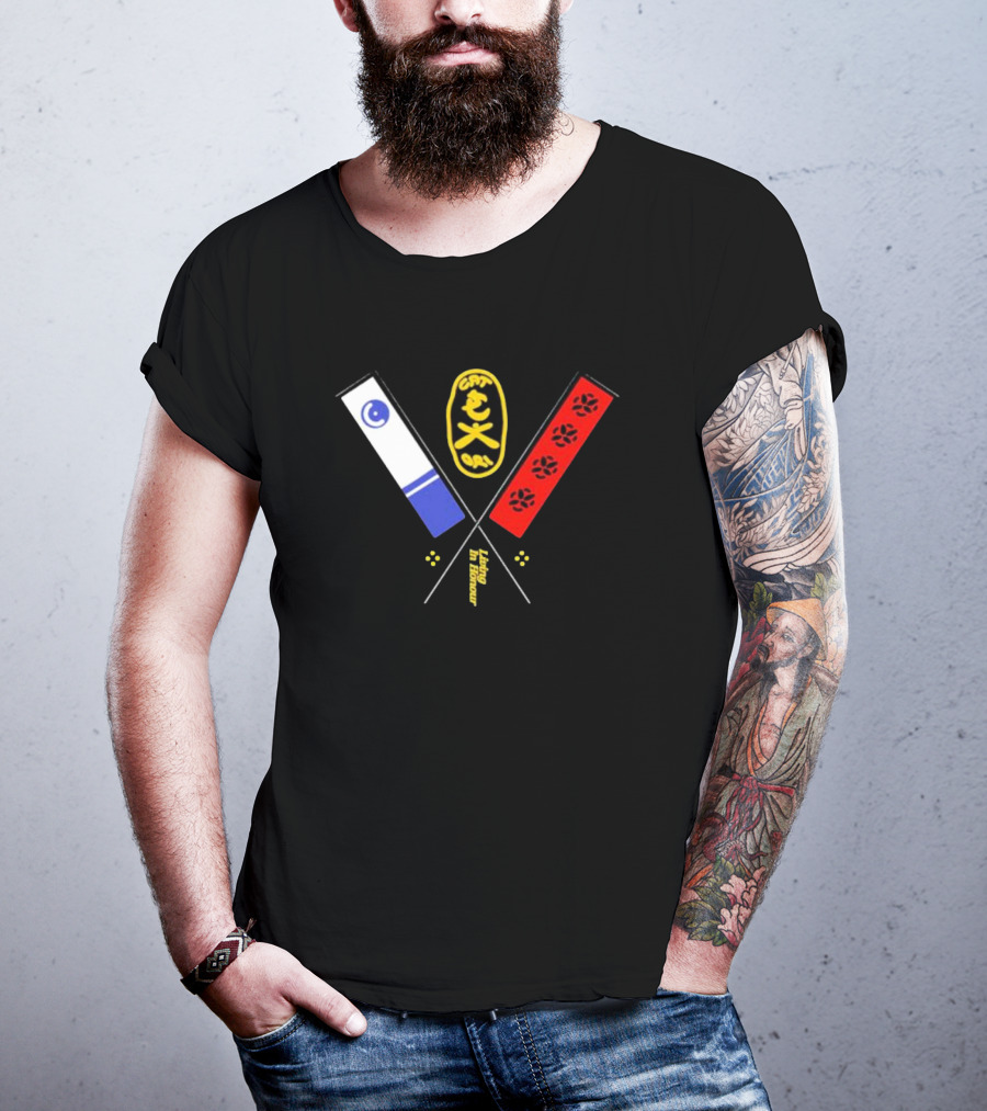 Catori Living In Honour CAT 91 Iconic Symbolic Flags With Paws T-Shirt