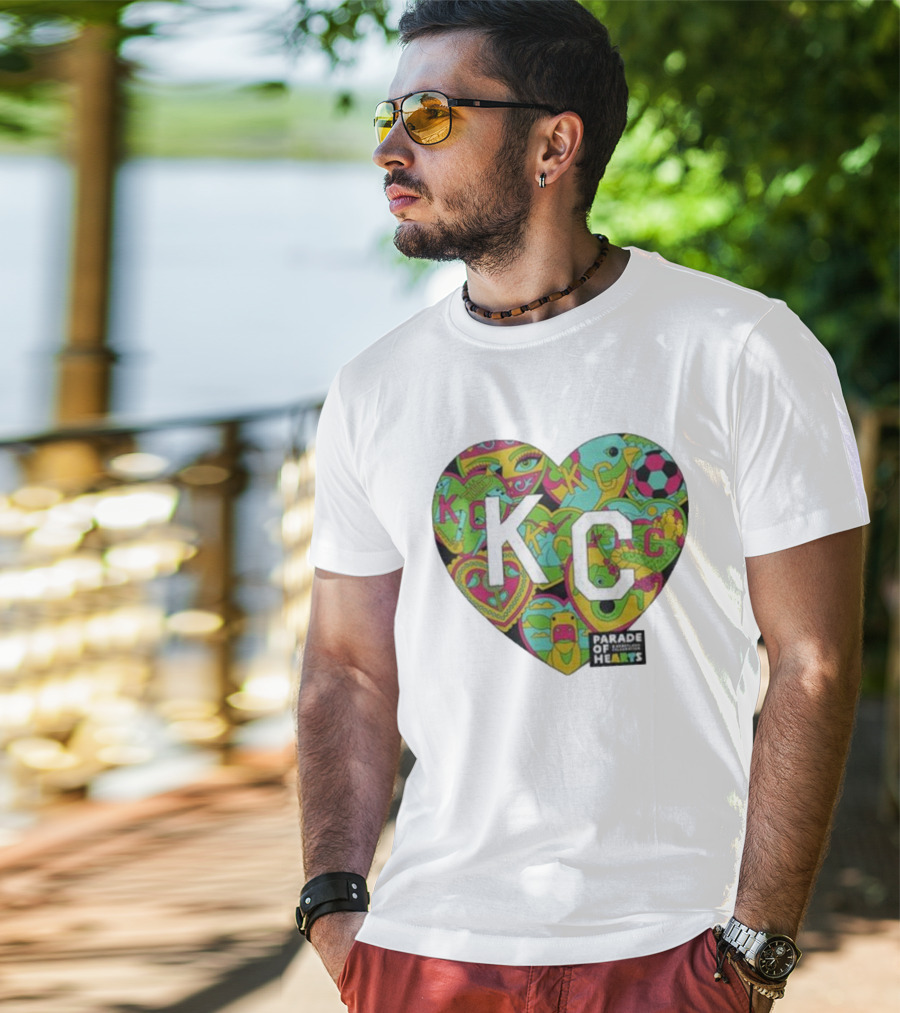 KC Heart Parade Of Hearts Multicolor T-Shirt