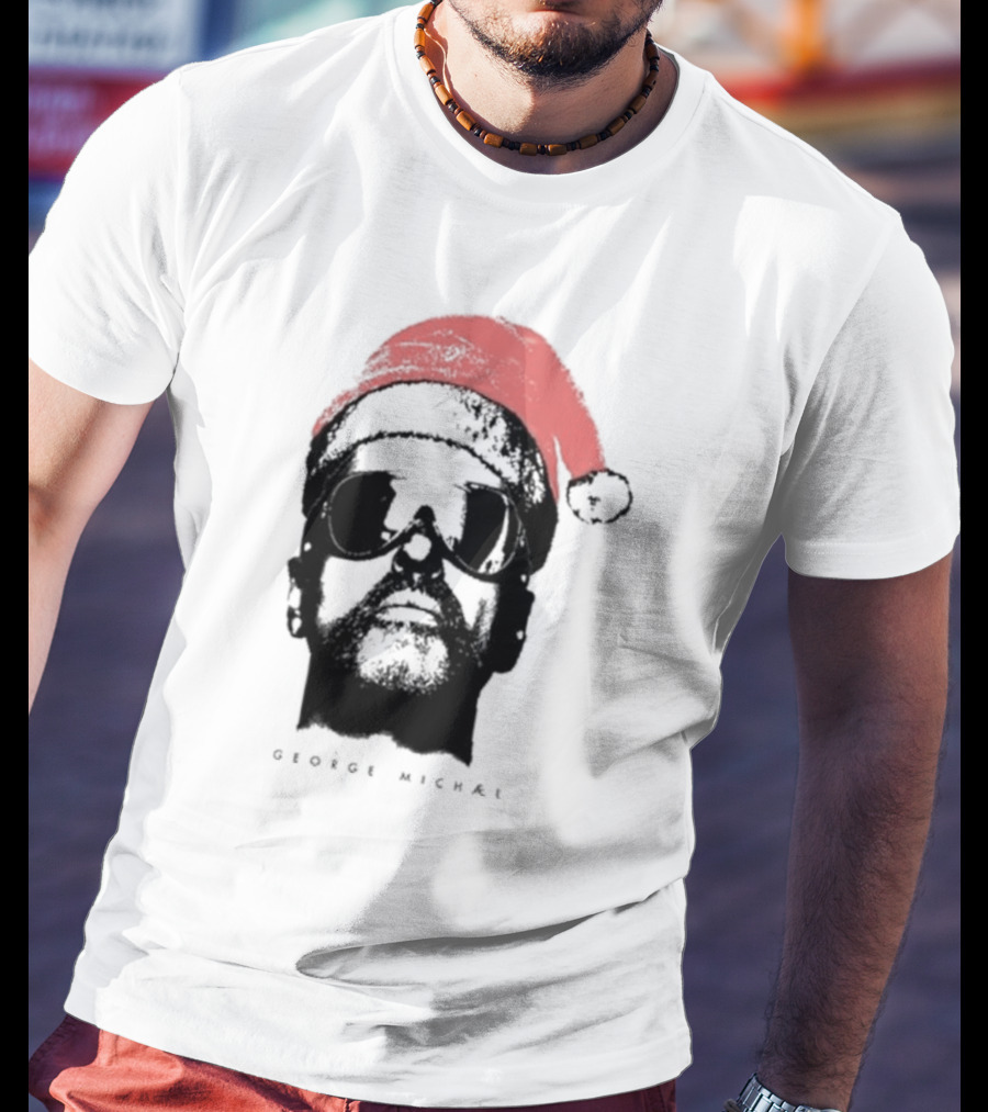 George Michael Santa Hat Christmas T-Shirt