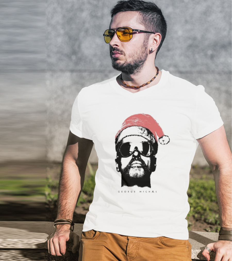 George Michael Santa Hat Christmas T-Shirt