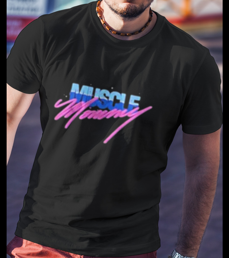 Muscle Mommy Retro Aesthetic 80s Style Vaporwave T-Shirt