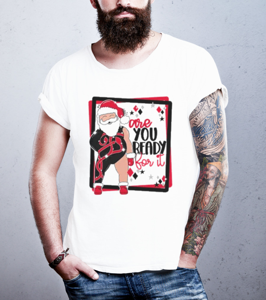 Reputation Taylor's Version Santa Are You Ready For It Santa Wrestler Patchwork Emo Goth T-Shirt