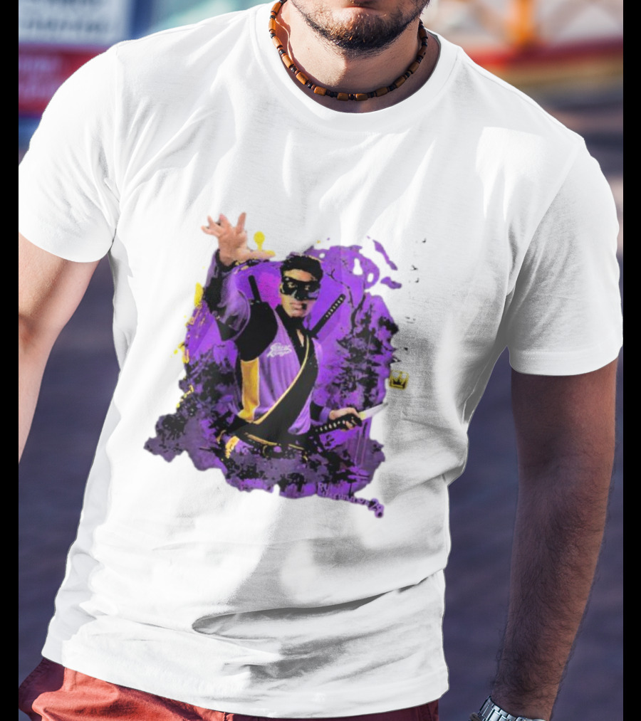 Rui Hachimura Japan Ninja Basketball Player 28 Manga Style Action Pose T-Shirt