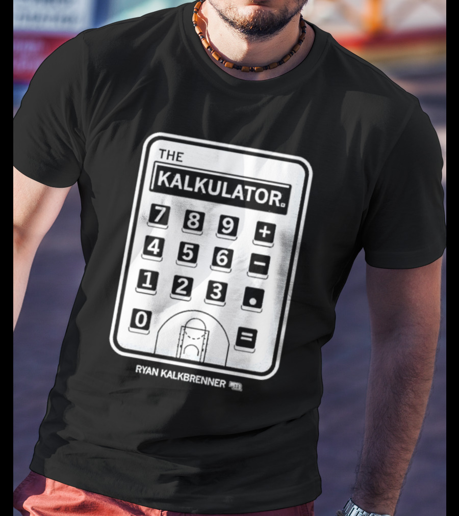 The Kalkulator Ryan Kalkbrenner Basketball Court Calculator T-Shirt