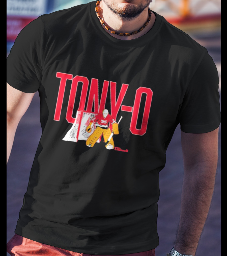 TONY-O Number 35 Hockey Goalie T-Shirt