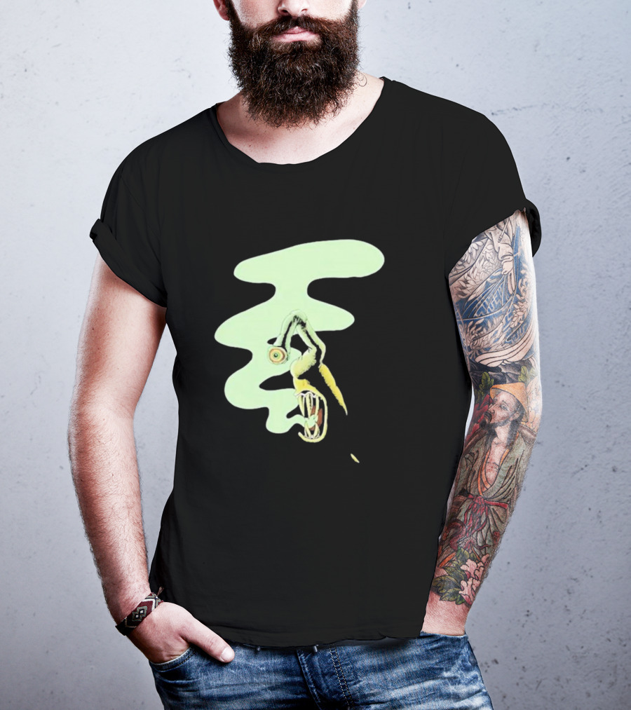 Whale Healer Surreal Creature With Abstract Eye And Vapor Trail T-Shirt