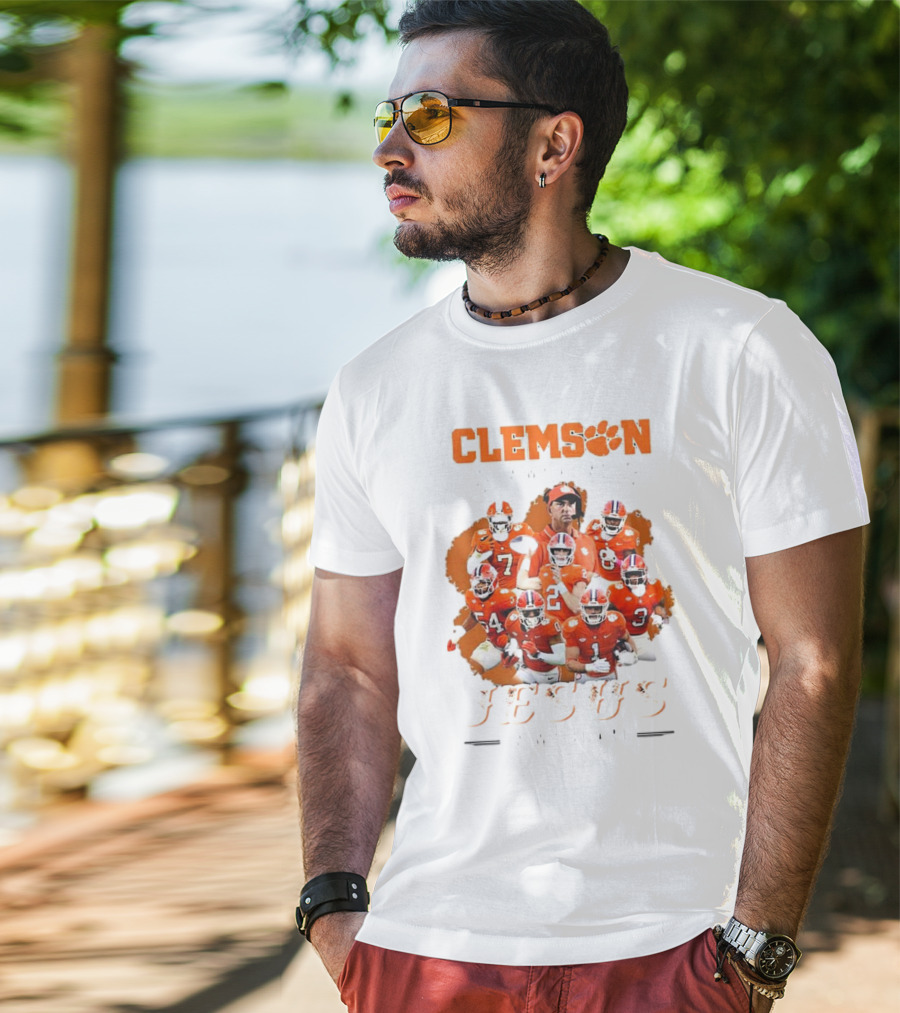 Clemson Football Passion Jesus Faith Tigers Team Spirit T-Shirt