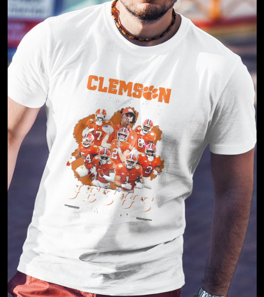 Clemson Football Passion Jesus Faith Tigers Team Spirit T-Shirt