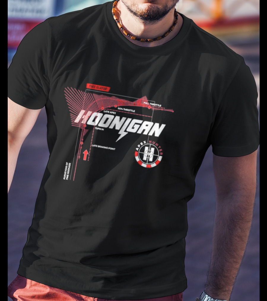 Hoonigan Apex Hunter Full Throttle Tire Slayer Racing Diagram T-Shirt