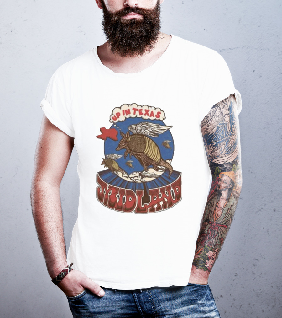 Midland Winged Armadillo Up In Texas T-Shirt