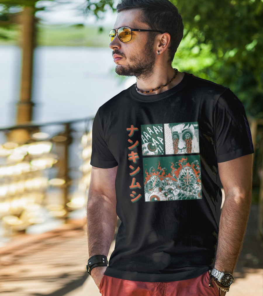Nankinmushi AAAHHH Bedbugs Attack Horror Manga T-Shirt