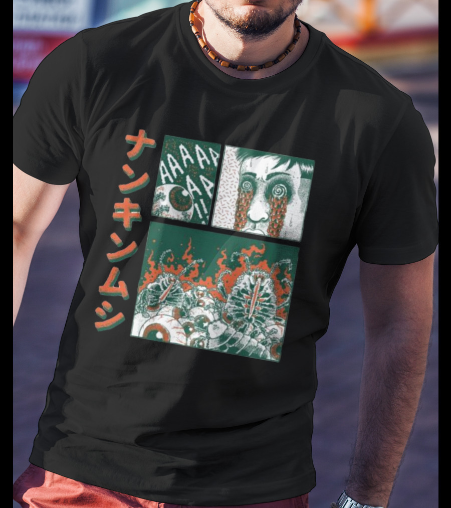 Nankinmushi AAAHHH Bedbugs Attack Horror Manga T-Shirt