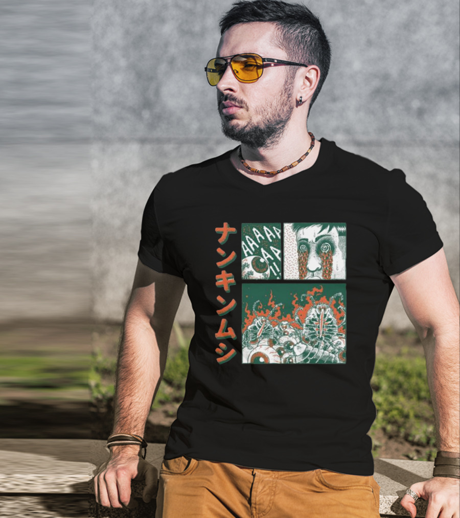 Nankinmushi AAAHHH Bedbugs Attack Horror Manga T-Shirt