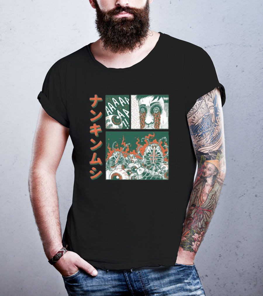 Nankinmushi AAAHHH Bedbugs Attack Horror Manga T-Shirt